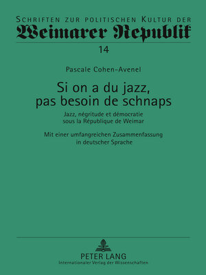 cover image of Si on a du jazz, pas besoin de schnaps